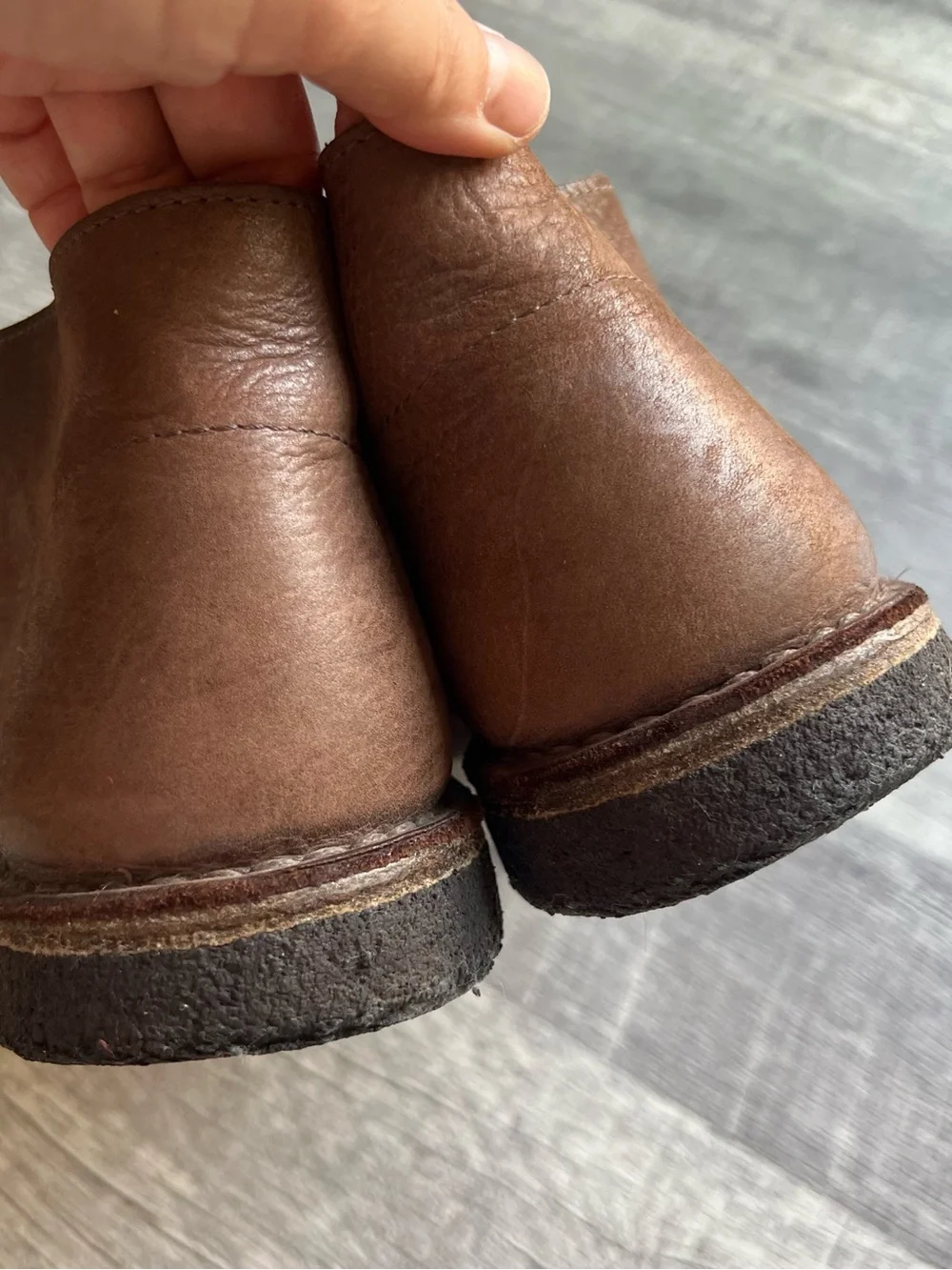 J. Crew Brown Leather Chukka Boots — Lace-Up Casual